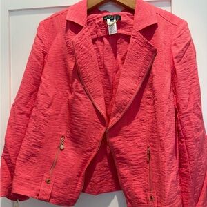 Vero Moda Coral Pink Textured Blazer Jacket